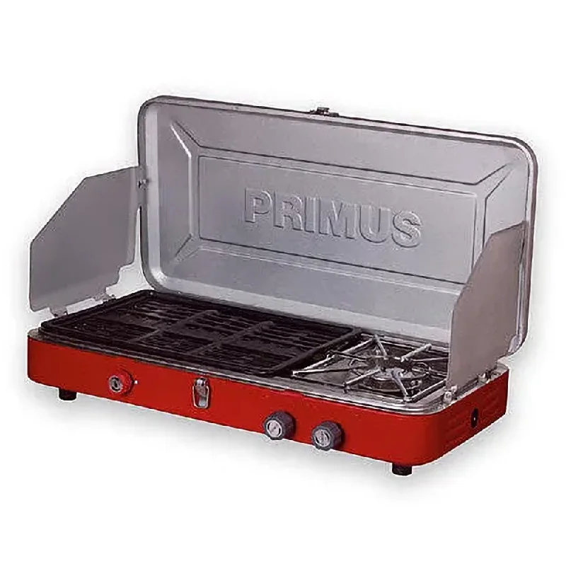 Rechargeable campsite perimeter light-PROFILE DUAL STOVE & GRILL