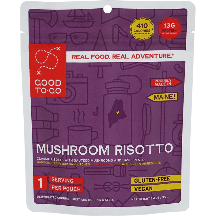 High-capacity trekking water bottle-HERBED MUSHROOM RISOTTO