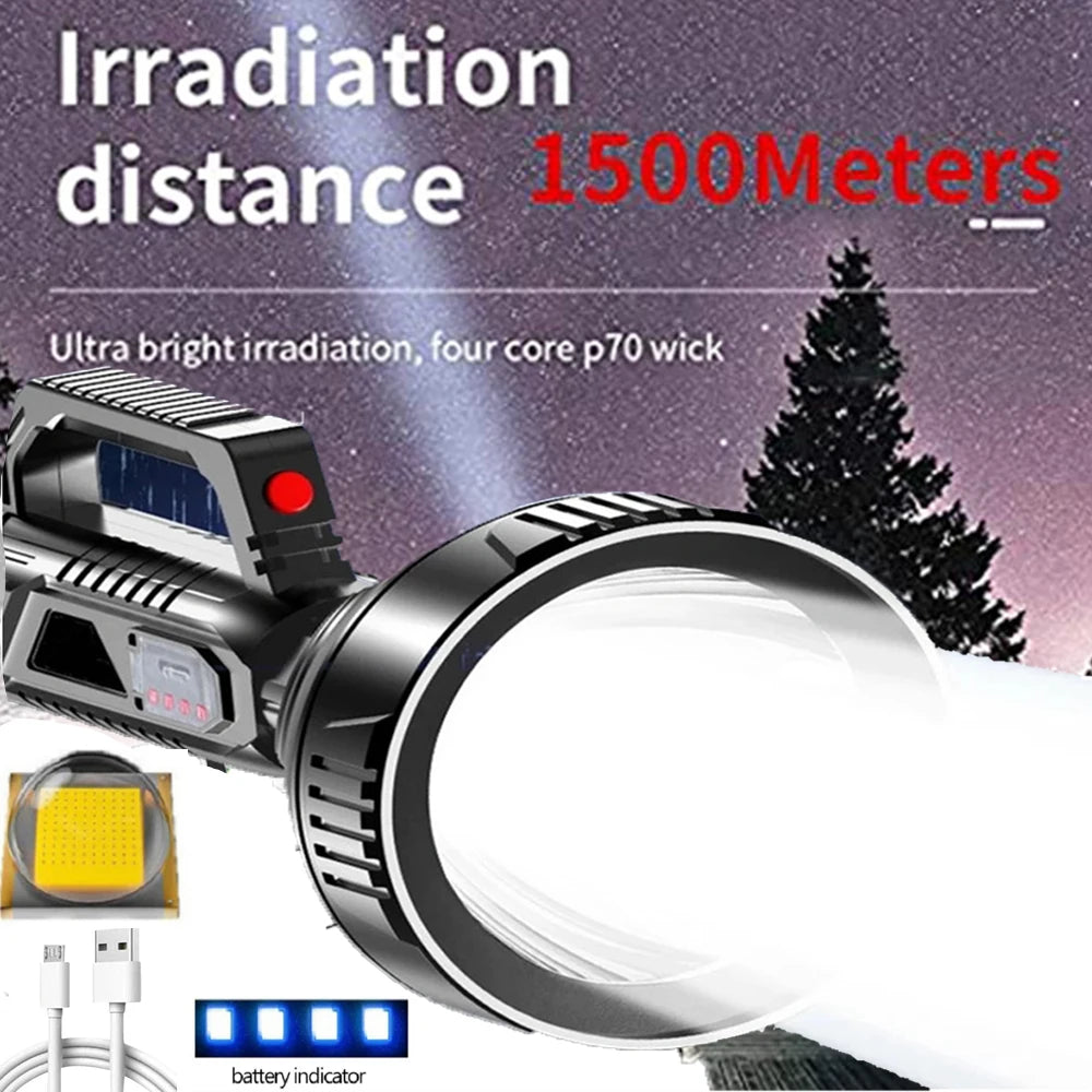 Portable propane camping stove-Popular Flashlight Strong Light Charging Outdoor Ultra Bright Long Range  High Power Household Portable Patrol Mine Searchlight