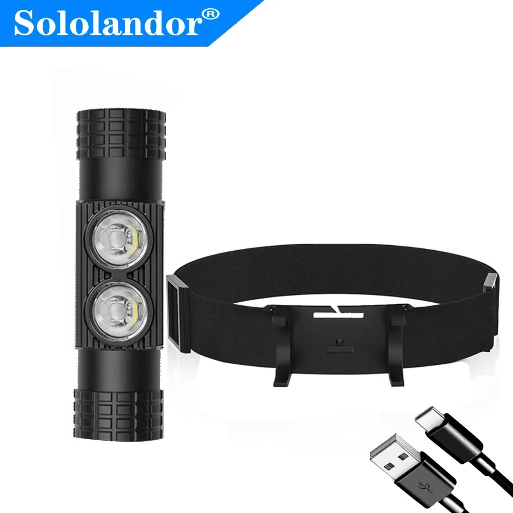 High-endurance geodesic tent-Type-C XML L2 LED Mini Headlamp High Power 1000lm Headlight 18650 Rechargeable Head Torch Camping Hunting Waterproof Flashlight