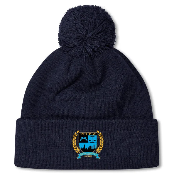 Lightweight digging camp shovel-New York Police Dept. Rugby Pom Pom Beanie by Canterbury