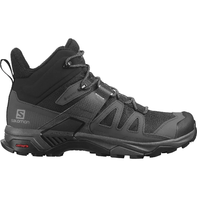 Fatigue-reducing trekking sandals-Salomon X Ultra 4 MID GORE-TEX Mens Walking Boots - Black