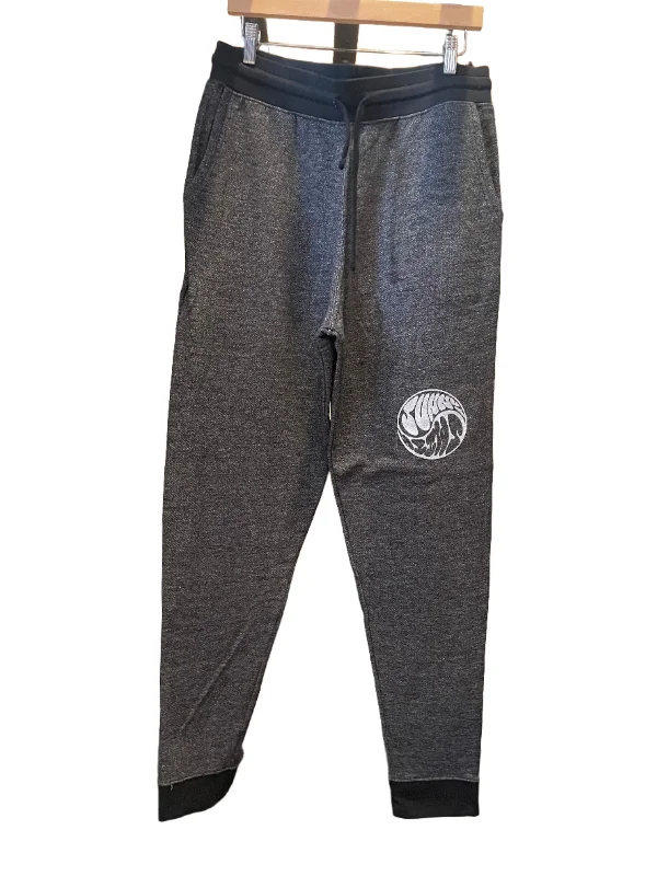 Rechargeable trail adventure lamp-Sunny Smith Men's Midweight Fleece Sweatpants - Heather Black