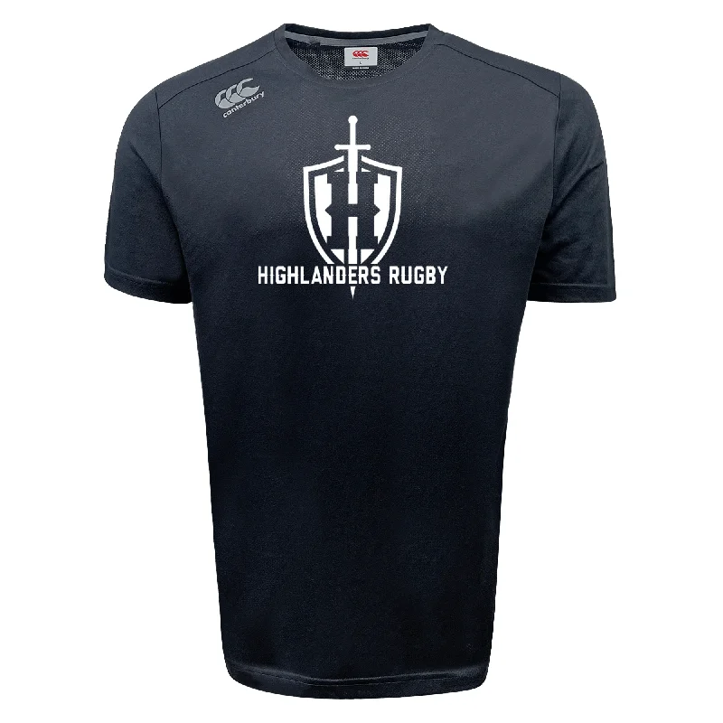 Cooling ventilated trekking pullover-Highlanders Rugby NC Tempo Vapodri T-Shirt by Canterbury