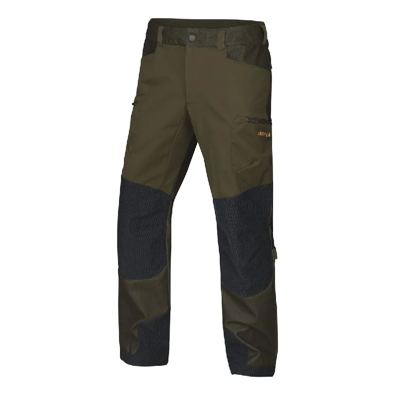 Lightweight quick-dry hiking shirt-Harkila Mountain Hunter Hybrid Trousers - Willow Green