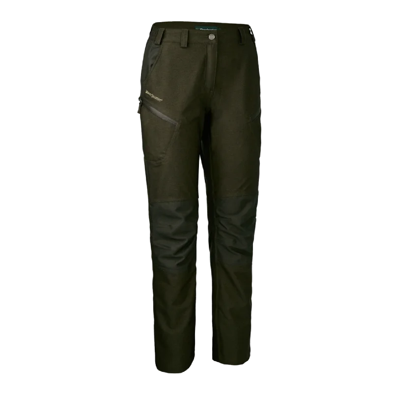 Hand-pumped water purifier hiking-Deerhunter Lady Chasse Trousers - Olive Night Melange (365)