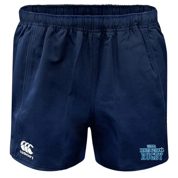 Waterproof camping khaki pants-King's Point Rugby Player's Drill Short by Canterbury