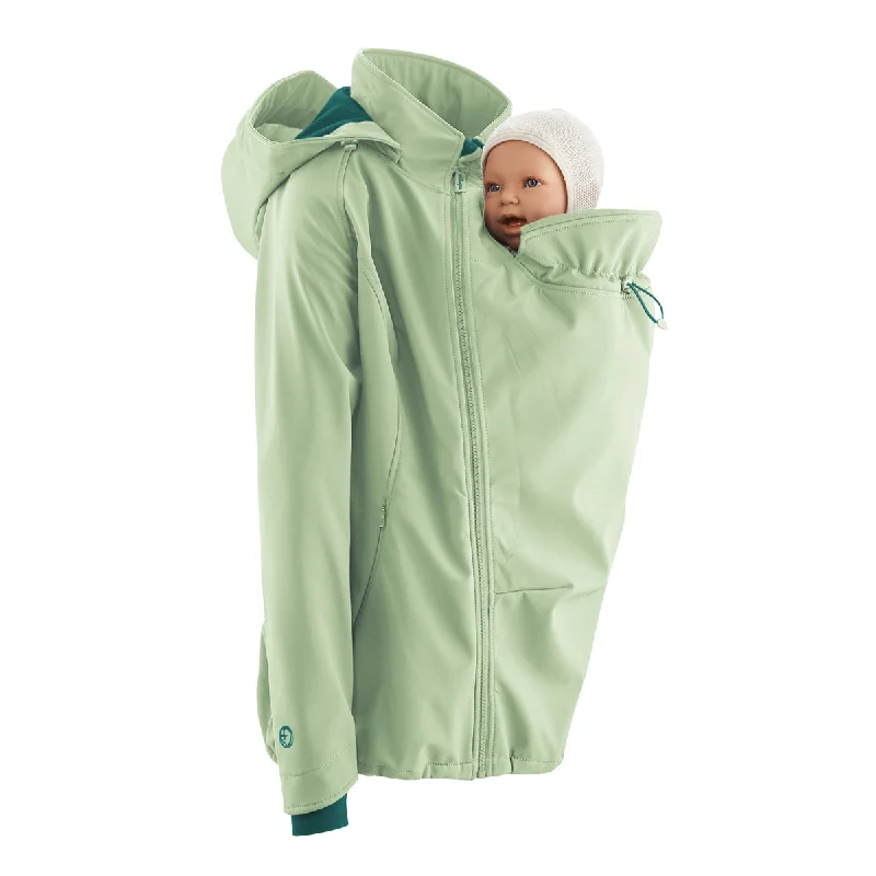 Folding lightweight campsite table-Mamalila Softshell Green Babywearing Jacket Allrounder