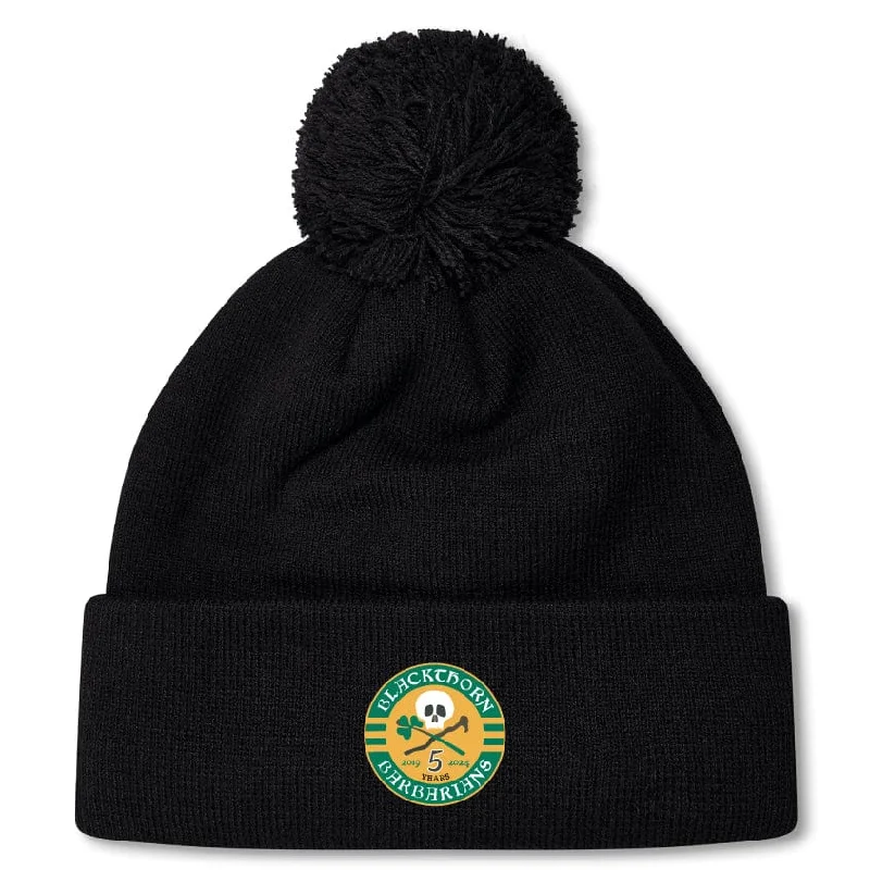 Rechargeable camping coffee brewer-Blackthorn Barbarians Inclusive Rugby Pom Pom Beanie by Canterbury