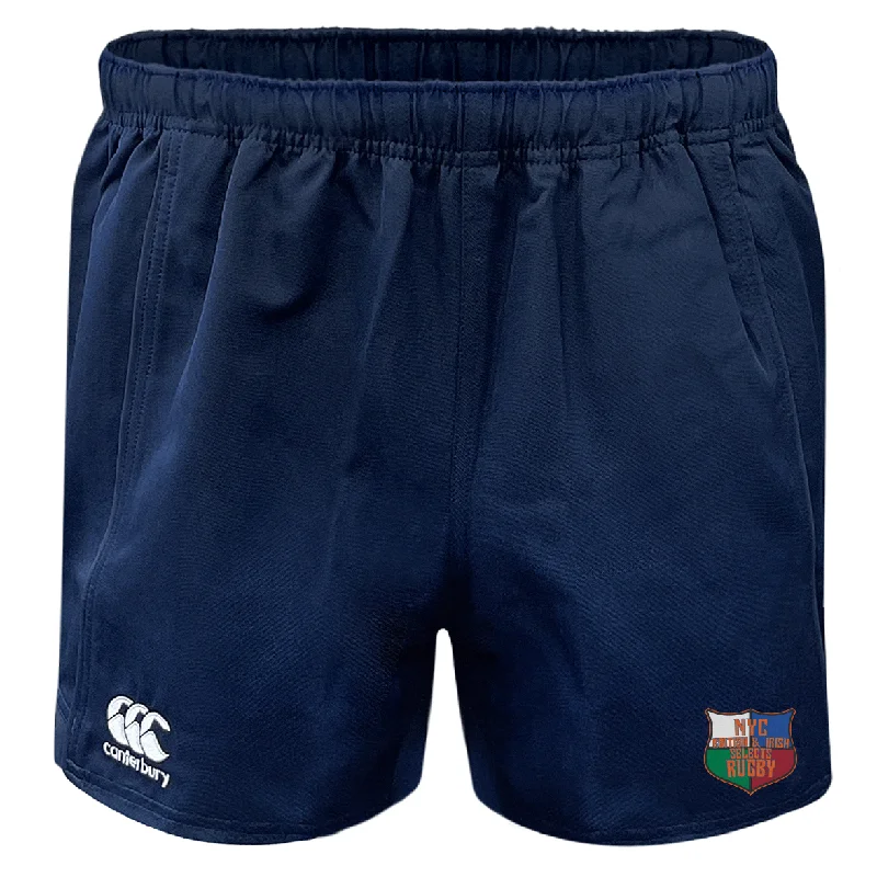 Double-walled camping coffee mug-NYC British and Irish Selects Professional Polyester Rugby Short by Canterbury