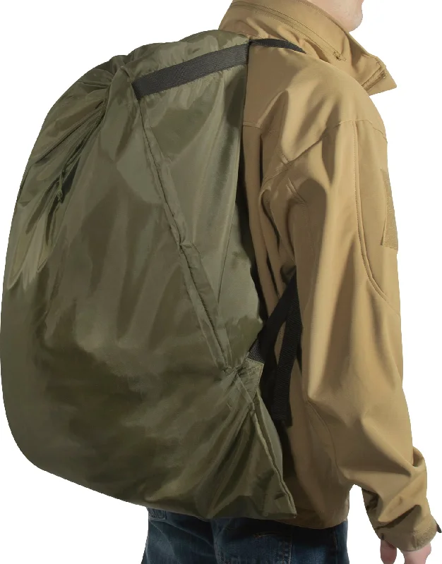 Rechargeable trail signal light-Olive Drab - Packable Laundry Bag Backpack