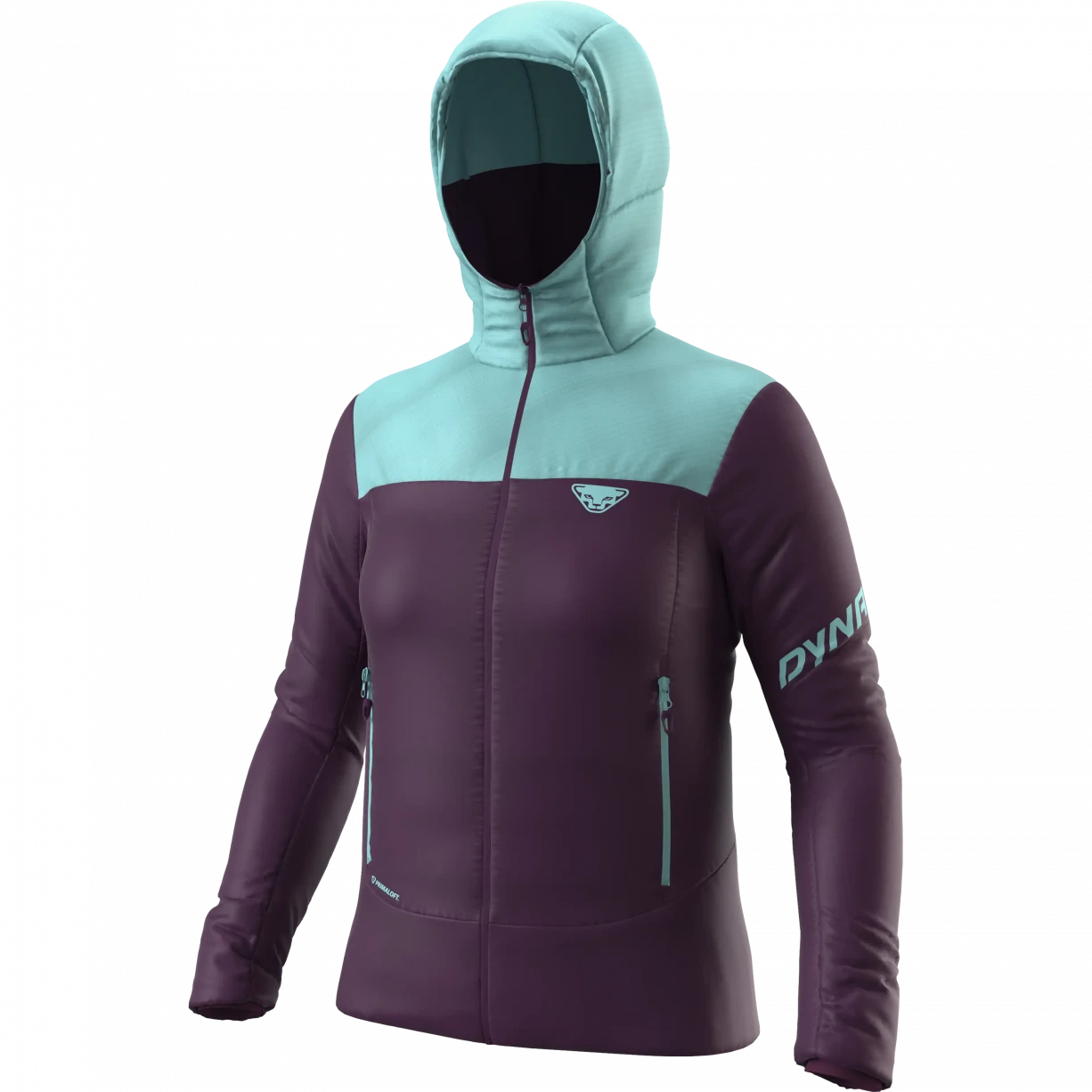 Thermal-lined trekking water mug-Dynafit Radical Primaloft Hood Jacket - Women's