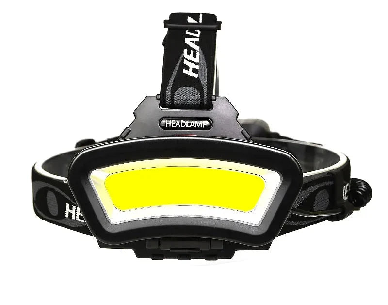 Fast-wicking trekking hoodie-Wide Range Lighting Powerful COB Headlamp For Hunting Super Bright Fishing Camping Lantern Headlight Rechargeable Lamp Lights