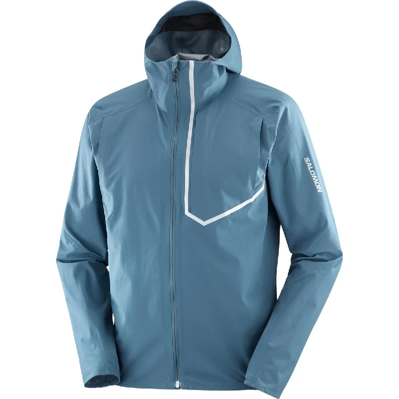 Neon safety hiking vest-Salomon Bonatti Trail Waterproof Jacket | Deep Dive | Mens