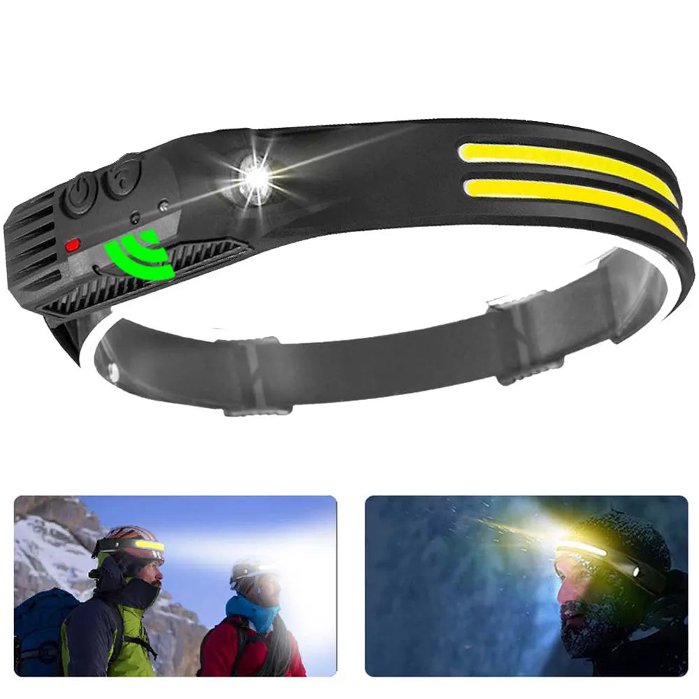 Sub-zero rated sleeping mat-New LED Sensor Headlamp Camping Search Light Head Flashlight Rechargeable Powerful Head Lamp Front Lanterns Headlights 6 Styles