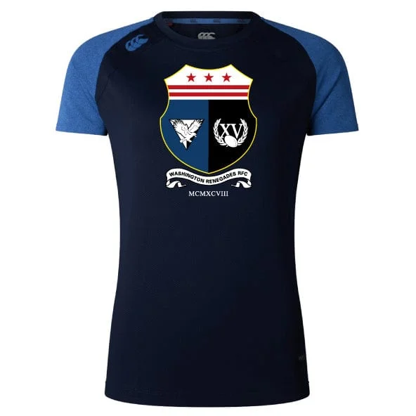 Solar-powered hiking cooling stove-Washington Renegades Women's Elite Training Tee by Canterbury