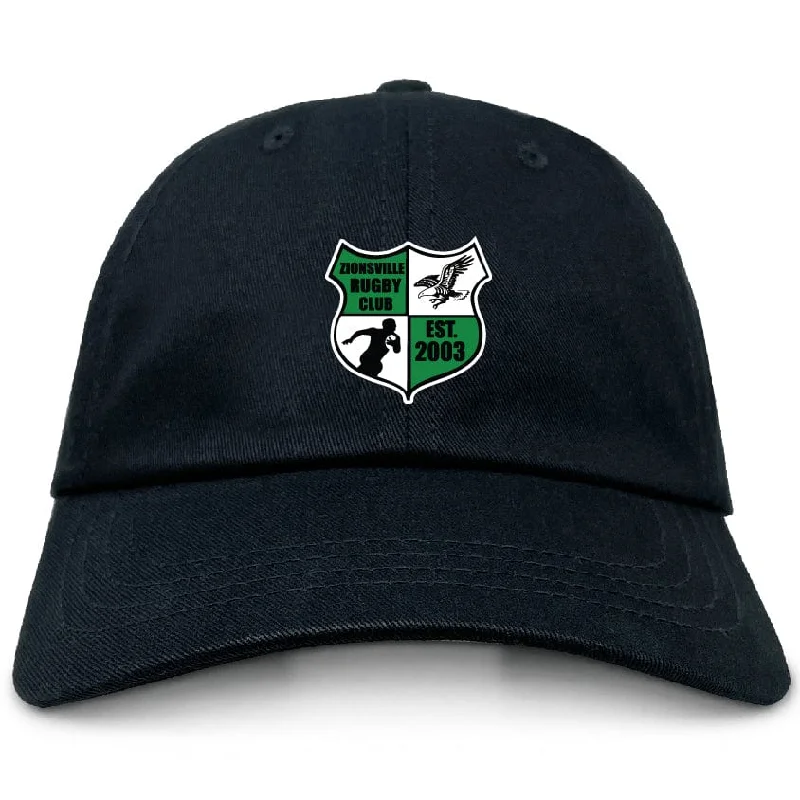 High-tension tent anchors-Zionsville Rugby Adult Low-Profile Cotton Twill Dad Cap