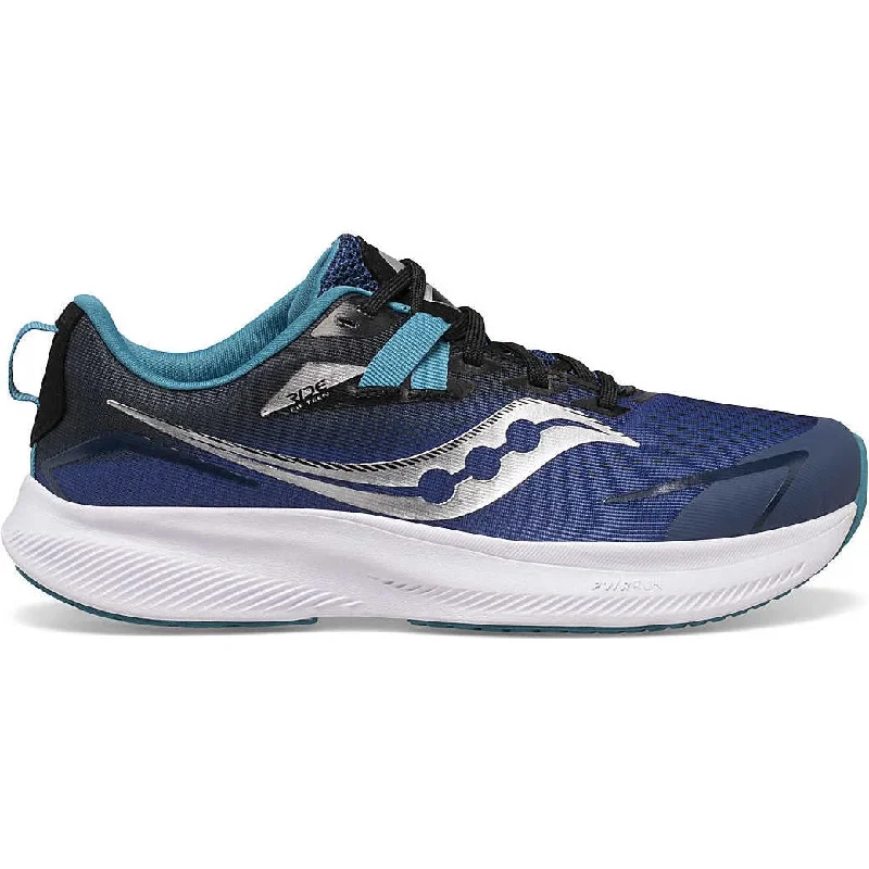 High-pressure camping water bottle-Saucony Ride 15 Junior Running Shoes - Blue