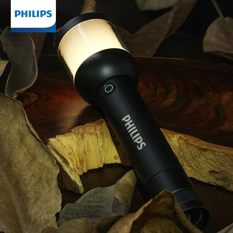 Handheld waterproof hiking GPS-Philips Camping Flashlight 2 in 1 Design Powerful Rechargeable LED Flashlights for Self Defense Camping Hunting Hiking Fishing