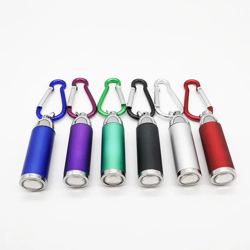 Rapid-pitch hiking shelter-Torch Keychain Torch Hiking Mini Camping Lights Pocket Battery Powered Lamp Flashlights Portable Small Flashlight Key Ring