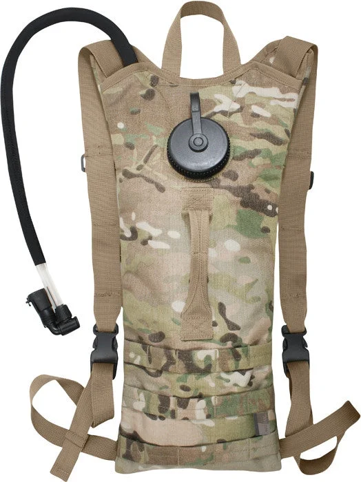 Air-cooled hiking pullover-Multicam Camouflage - 3 Liter MOLLE Backpack Hydration System