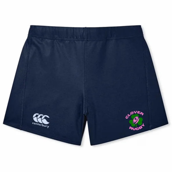 Fast-absorbing trekking pullover-Clover Girls Rugby Women's Yokohama Short by Canterbury