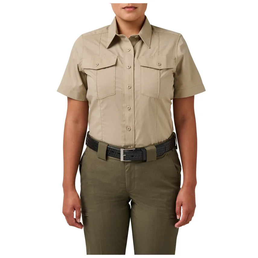 Organic bug-repellent camping spray-5.11 Tactical Stryke PDU Women's Class-A Short Sleeve Shirt