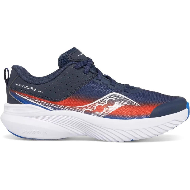 Lightweight camping frying skillet-Saucony Kinvara 14 LTT Junior Running Shoes - Navy