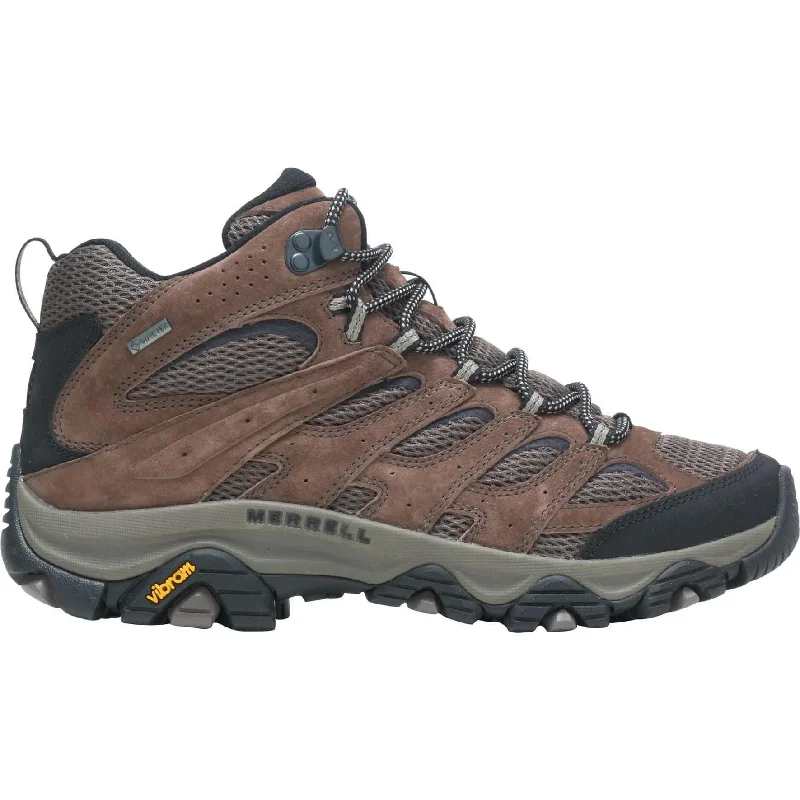 Reflective campsite boundary tape-Merrell Moab 3 Mid GORE-TEX Mens Walking Boots - Brown