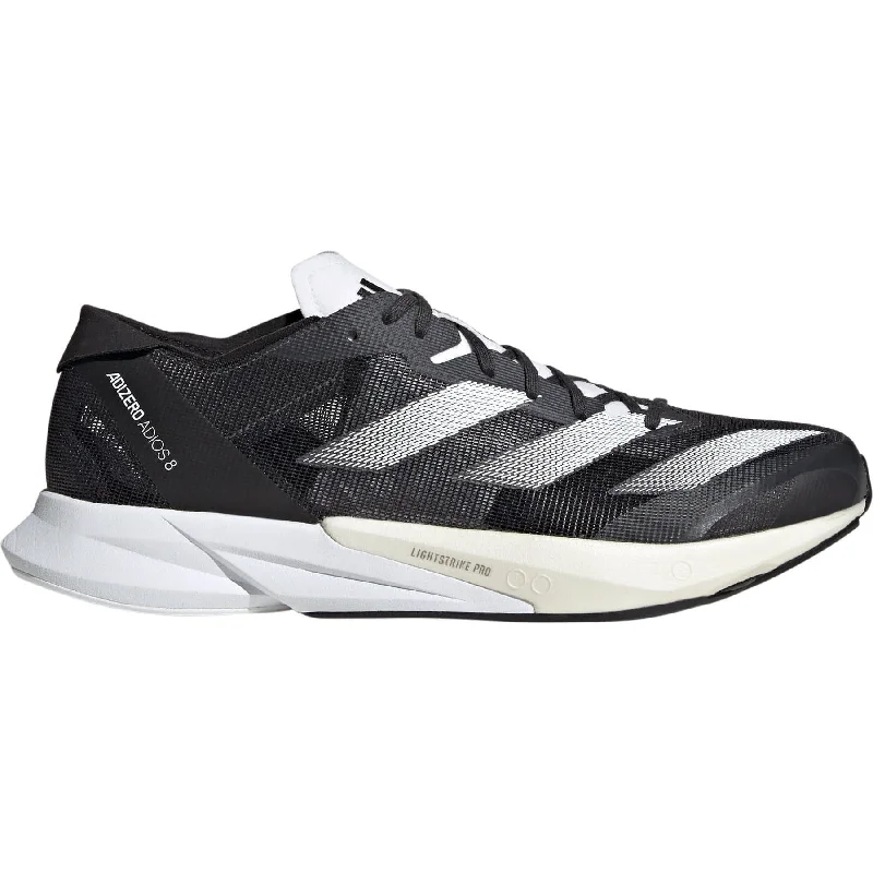 Lightweight ventilated hiking shirt-adidas Adizero Adios 8 Mens Running Shoes - Black