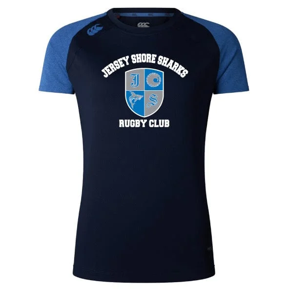 Fatigue-reducing trekking sandals-Jersey Shore Sharks Women's Elite Training Tee by Canterbury