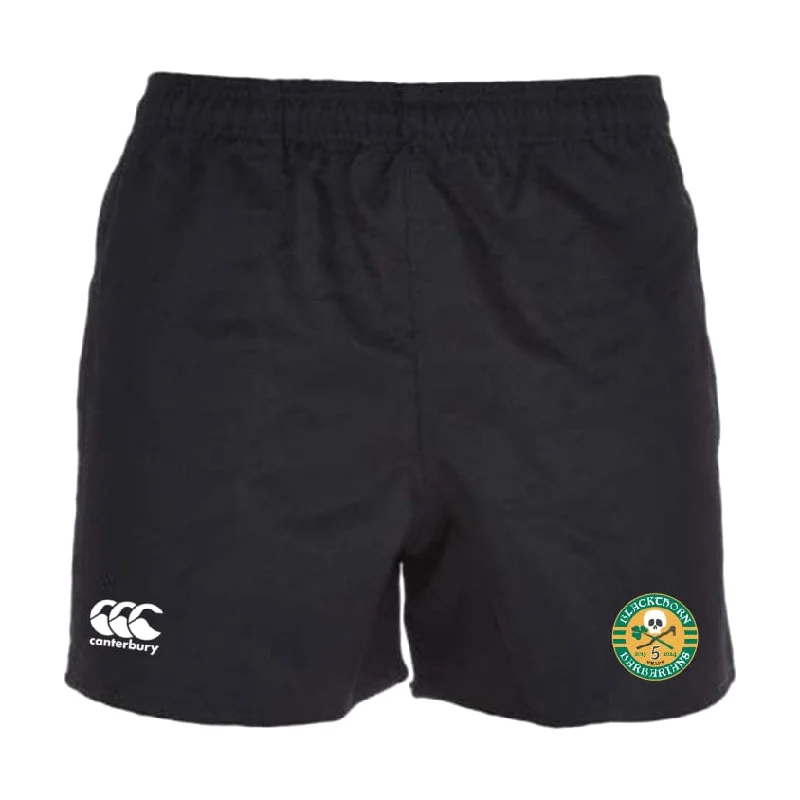 Collapsible leak-proof water pouch-Blackthorn Barbarians Inclusive Rugby Professional Polyester Rugby Short by Canterbury