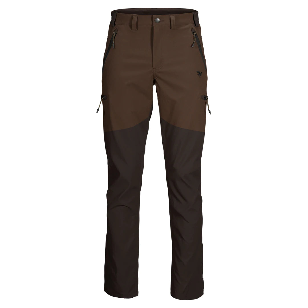 Easy-pitch camping tent-Seeland Outdoor Stretch Trousers - Pinecone/Dark Brown