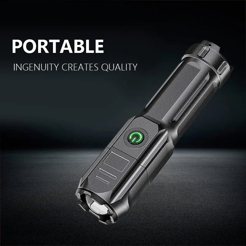 Quick-wicking hiking briefs-Portable Spotlight Flashlight Strong Light Outdoor Lighting Lamp Led Focusing Flashlight Lighting Flashlight Long-range Flood