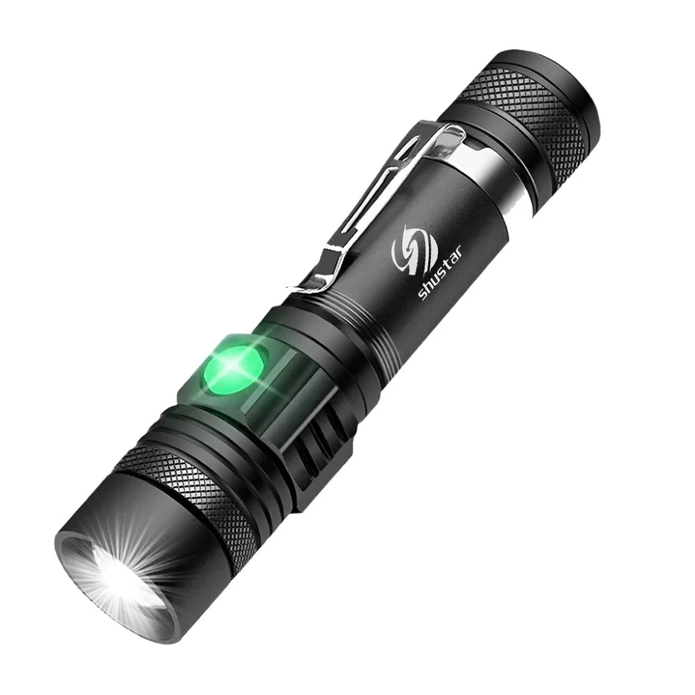 Carbon-filter hiking water purifier-High Power Led Flashlights Zoomable Camping Torch With T6 LED Lamp Beads Waterproof 4 Lighting Modes Multi Function USB Charger