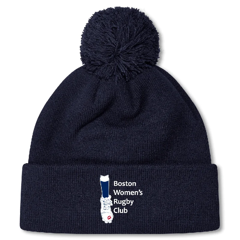 Thermal-lined trekking water mug-Boston Women's RFC Pom Pom Beanie by Canterbury