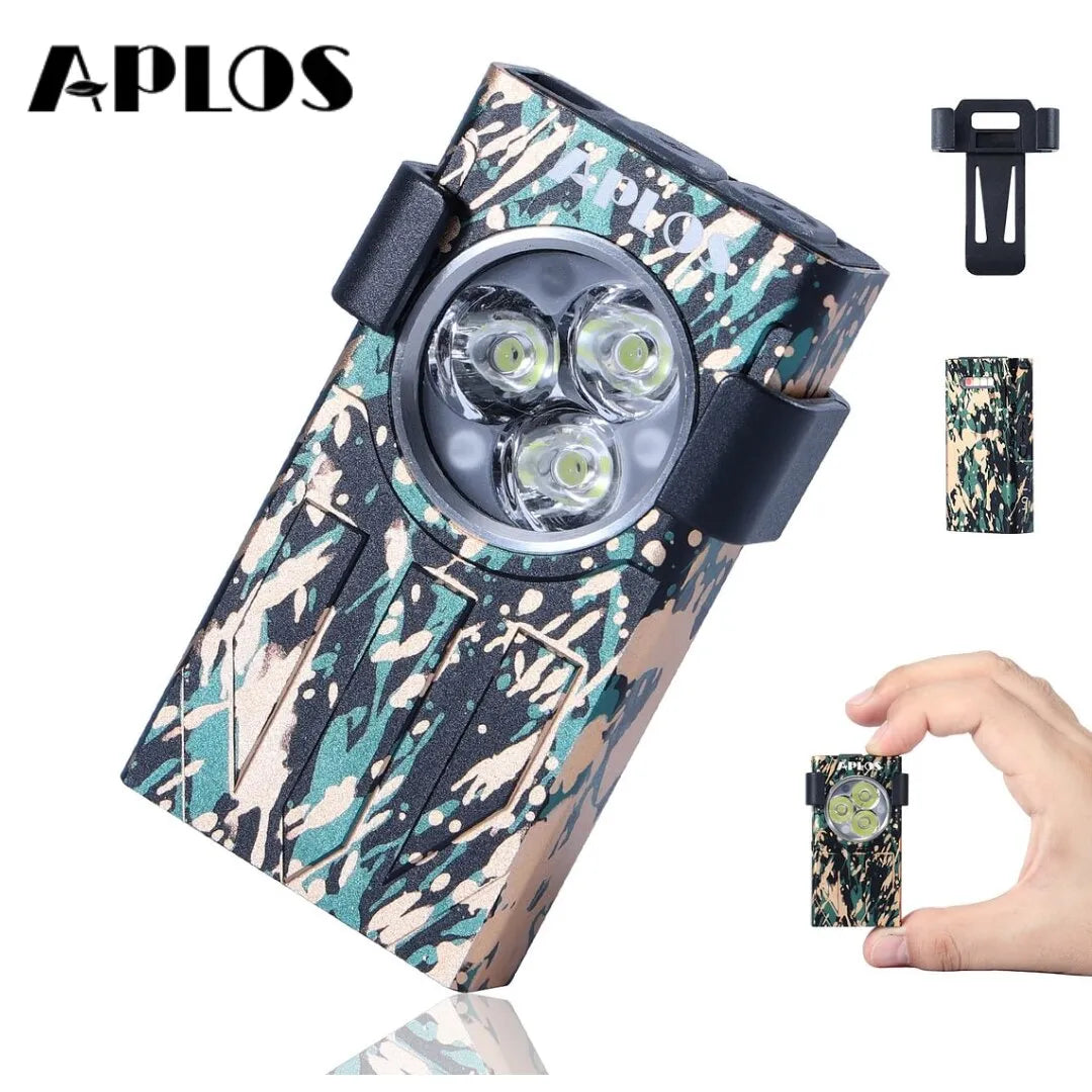 Goose-down sleeping bag-APLOS L01 EDC LED Flashlight Portable Keychain Torch Type-C Rechargeable Work Light With Magnet UV Camping Hiking Pocket Torch