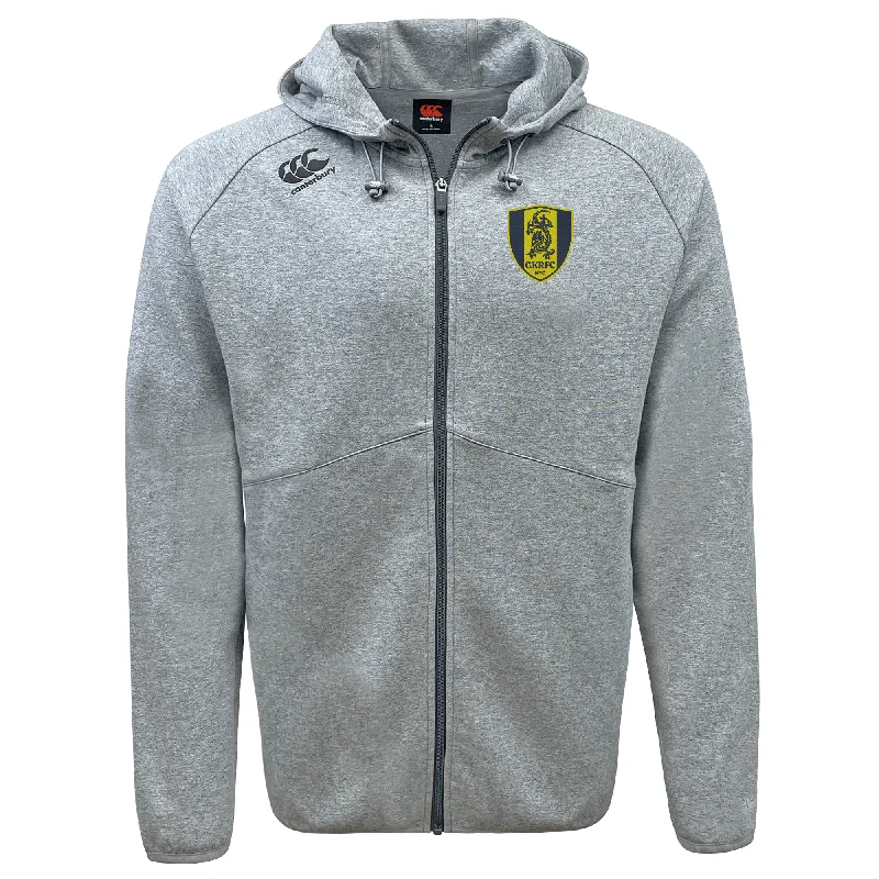 Padded thermal camping socks-Gotham Knights Tempo Vapodri Full-Zip Hoodie by Canterbury