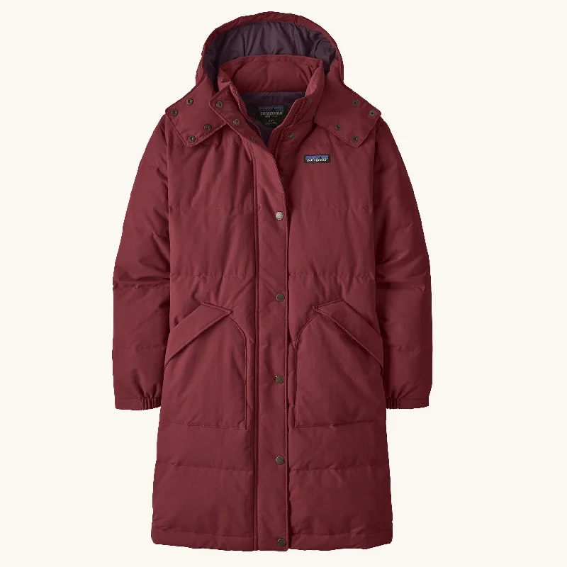 Tear-proof nylon camping tarp-Patagonia Women's Downdrift Parka Jacket - Carmine Red