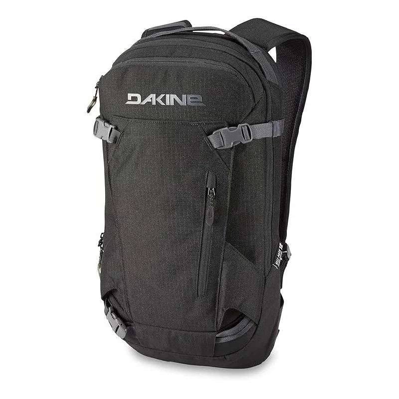 Detachable waterproof backpack cover-Dakine Men's Black 12L One Size Heli Backpack - 10004394-BLACK