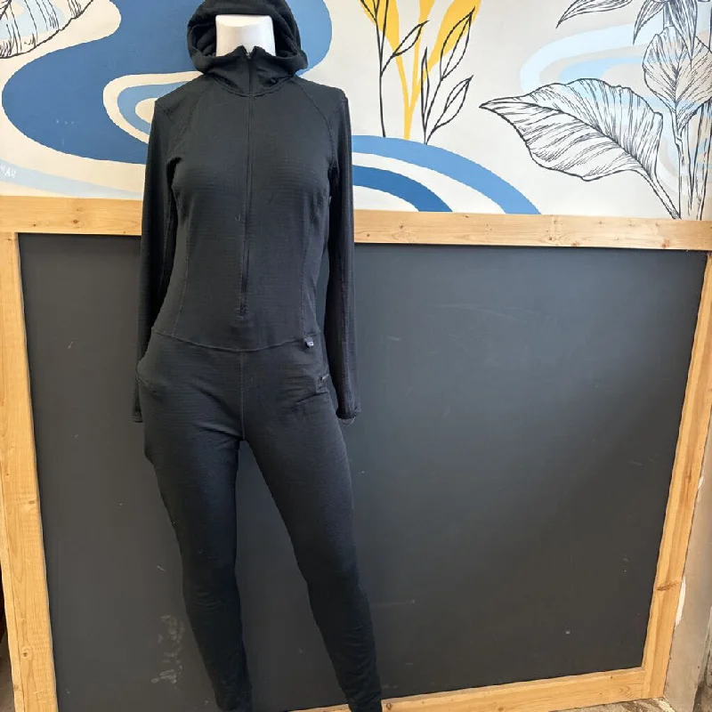 nesting titanium camping mug-Patagonia - Women's Thermal Weight Capilene One-Piece Baselayer Suit - MSRP $270: black-women-sm