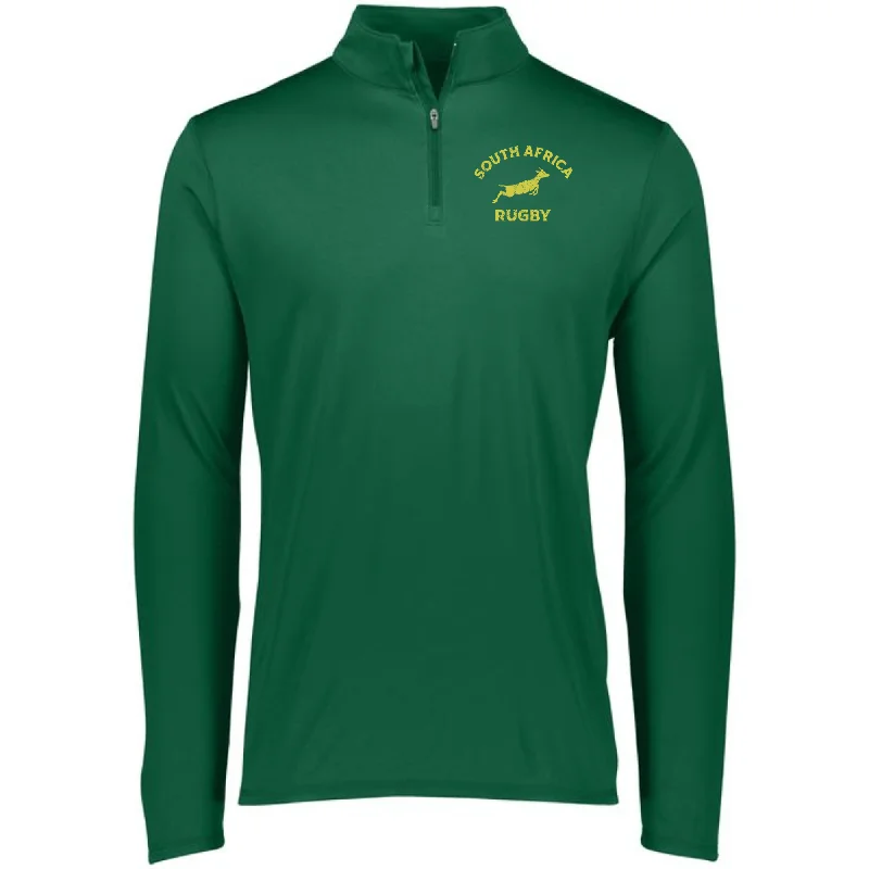 Down-filled camping blanket-Nations of Rugby South Africa Rugby 1/4 Zip Pullover