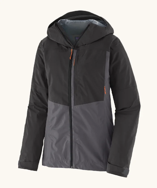 Waterproof Gore-Tex adventure pants-Patagonia Women's Boulder Fork Rain Jacket - Forge Grey