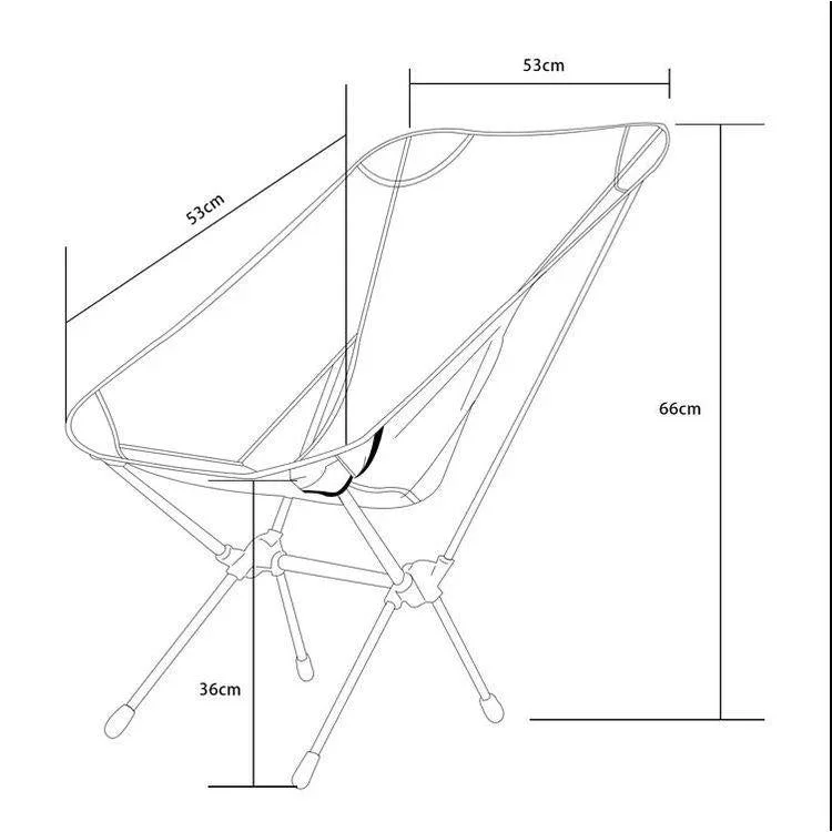 Corrosion-resistant tent stakes-Ultralight Folding Portable Moon Chair for Outdoor Garden Hiking Camping chairs folding ultralight Moon Chair