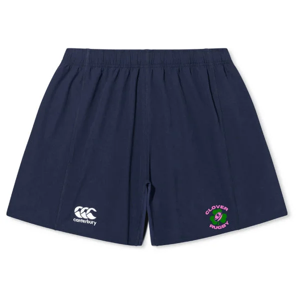 Quick-dry stretch hiking pants-Clover Girls Rugby Yokohama Short by Canterbury