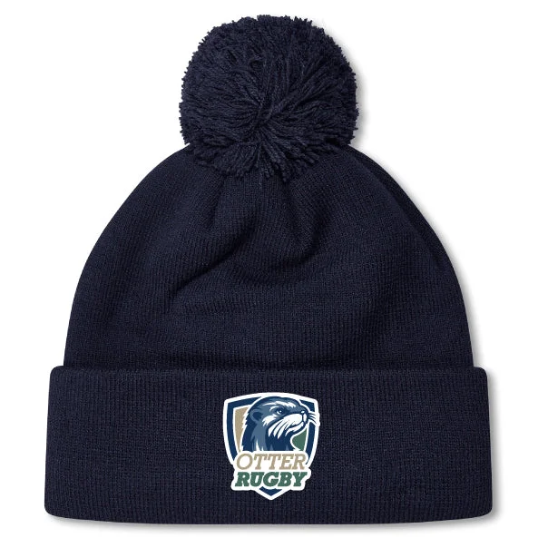 Heavy-duty braided trekking cord-CSU Monterey Bay Otter Rugby Pom Pom Beanie by Canterbury