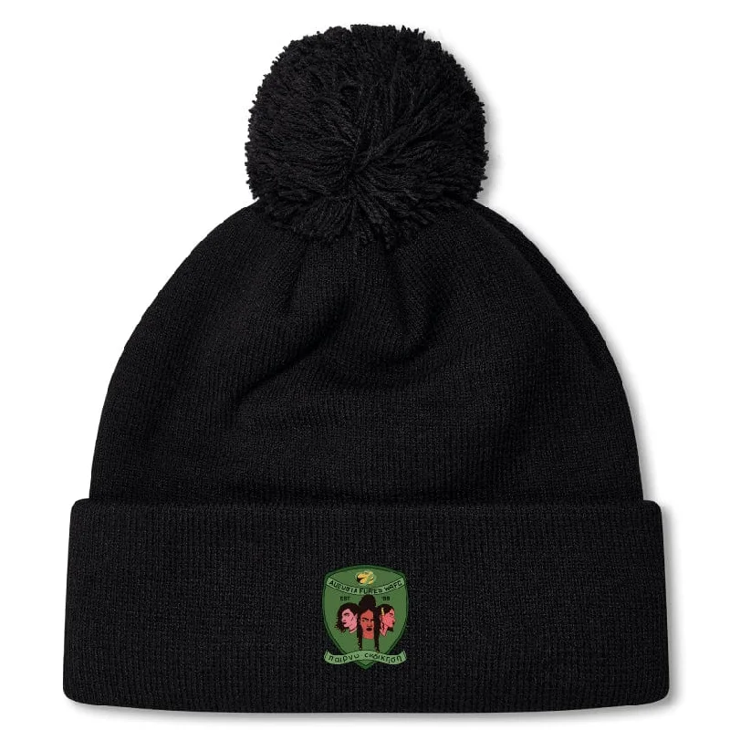 Odor-proof hiking socks-Augusta Furies Pom Pom Beanie by Canterbury