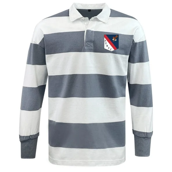 High-capacity camping water tank-American University Classic Long Sleeve Hooped Rugby Jersey