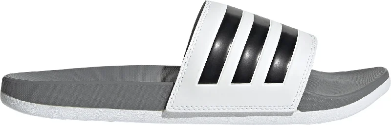 Adjustable-brightness camping lantern-adidas Adilette Comfort Sliders - White