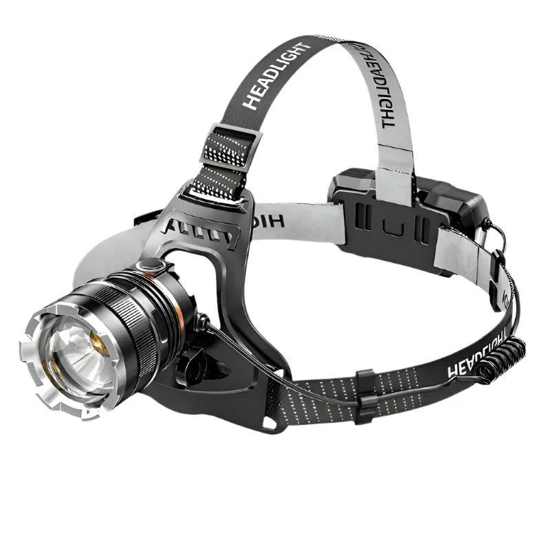 Heavy-duty nylon hiking cord-XHP50 LED Sensor Headlamp Waterproof Head Light Rechargeable Fishing Searching Camping Head Flashlight Zoom Lantern